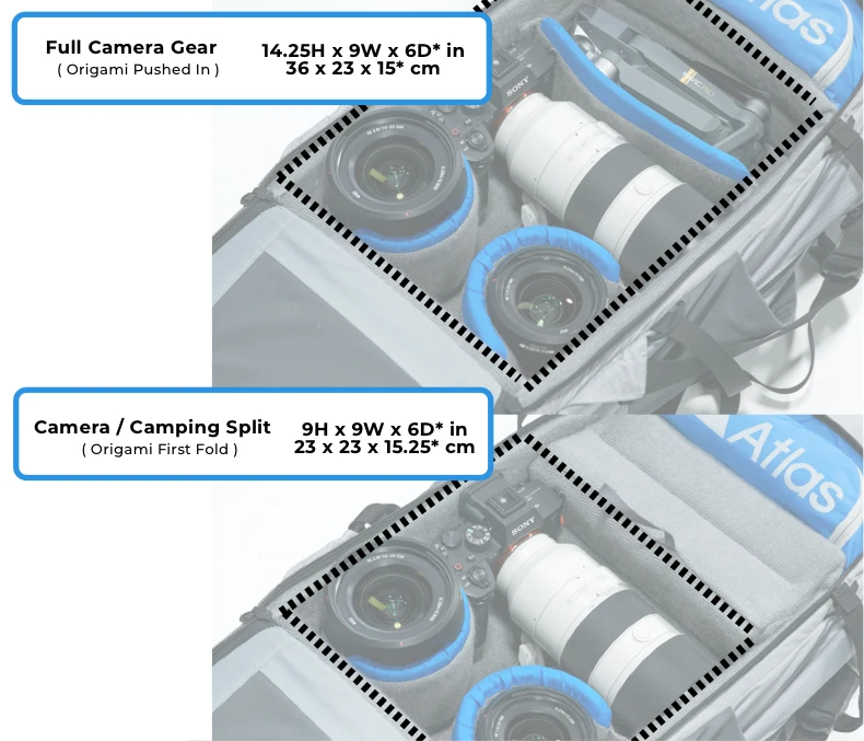 Atlas Athlete Camera Pack | Fits glass as big as 200-600