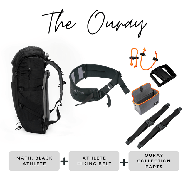 Atlas Packs Ouray Curated Collection || Any Atlas Pack + Hiking Belt + OGI + x2 Magnetic Quick Release Cargo Straps + x2 Shock Loop + 40mm Magnetic Hip Belt Buckle + Free USA Shipping|| SAVE $175