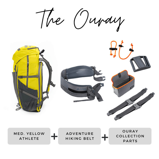 Atlas Packs Ouray Curated Collection || Any Atlas Pack + Hiking Belt + OGI + x2 Magnetic Quick Release Cargo Straps + x2 Shock Loop + 40mm Magnetic Hip Belt Buckle + Free USA Shipping|| SAVE $175