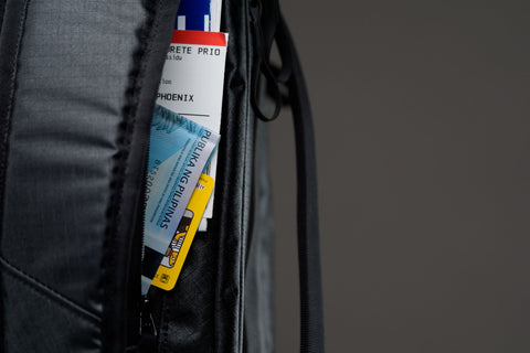 Hidden Back Panel Passport Pockets