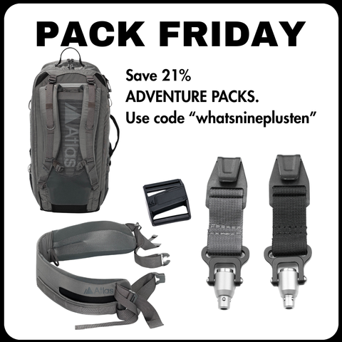 PACK MONDAY SAVE 21%: Atlas Adventure Camera Backpack Fits Big Glass