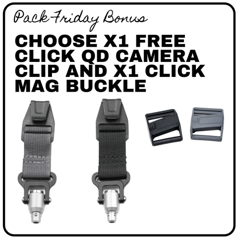 Atlas Click QD Camera Clip | with Magnetic Hip Belt Buckle