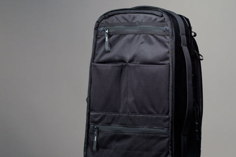 Full Access to Inner Back Panel for Organizing Tech and Everyday Gear