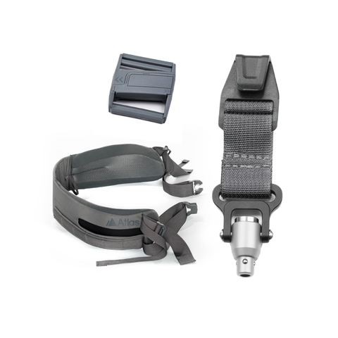 Atlas Click QD Camera Clips for Secure, Fast Access on Hip Belts Click QD Camera Clip / Gray