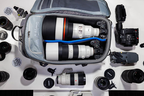 Atlas Adventure Camera Backpack - Expandable, Travel-Friendly for Photographers w/hip belt